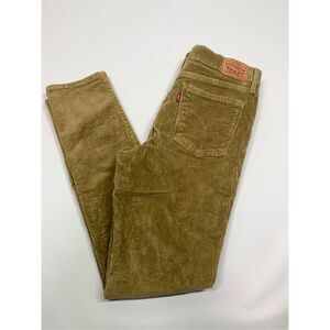Levi's 711 Straight Leg Gold Corduroy Women's Pant Size 30x30" NWOT